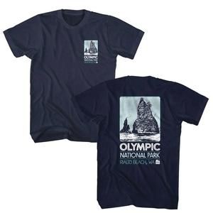 Olympic National Park Rialto Beach Unisex T Shirt 2 Sided